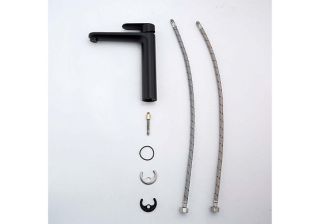 Смеситель для раковины Aquatek Ника AQ1804MB черный